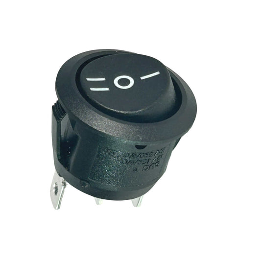 3-Pin Round Rocker Switch (ON/OFF/ON) - 20mm SPDT | ATMOSFÆR ENGINEERING