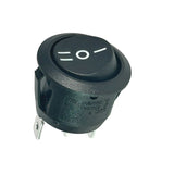 3-Pin Round Rocker Switch (ON/OFF/ON) - 20mm SPDT | ATMOSFÆR ENGINEERING